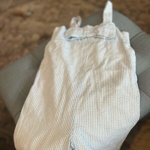 Crown & Ivy Kids Seersucker Cropped Pant Romper